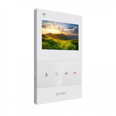 картинка Slinex SQ-04N Cloud цвет белый. 4" Цветной домофон c программной детекцией движения. от компании Intant